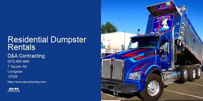 Residential Dumpster Rental Cost